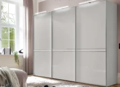 Sonate Pesaro Kleiderschrank Glastüren B400 cm