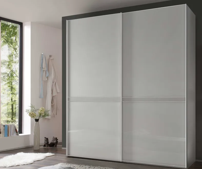 Sonate Pesaro Kleiderschrank mit Glastüren B167 cm