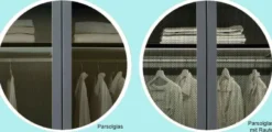 Split Kleiderschrank Glas durchsichtig