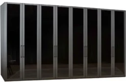 Split Kleiderschrank Glas durchsichtig
