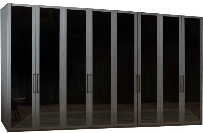 Split Kleiderschrank Glas durchsichtig