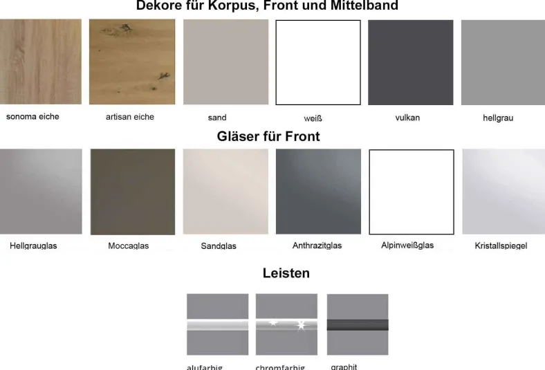 Staud Schwebetürenschrank 2 türig Sonett