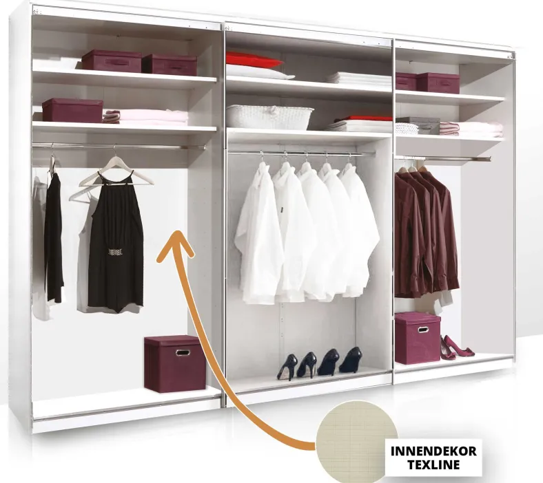 Staud Sinfonie Plus Schwebetürenschrank Glas