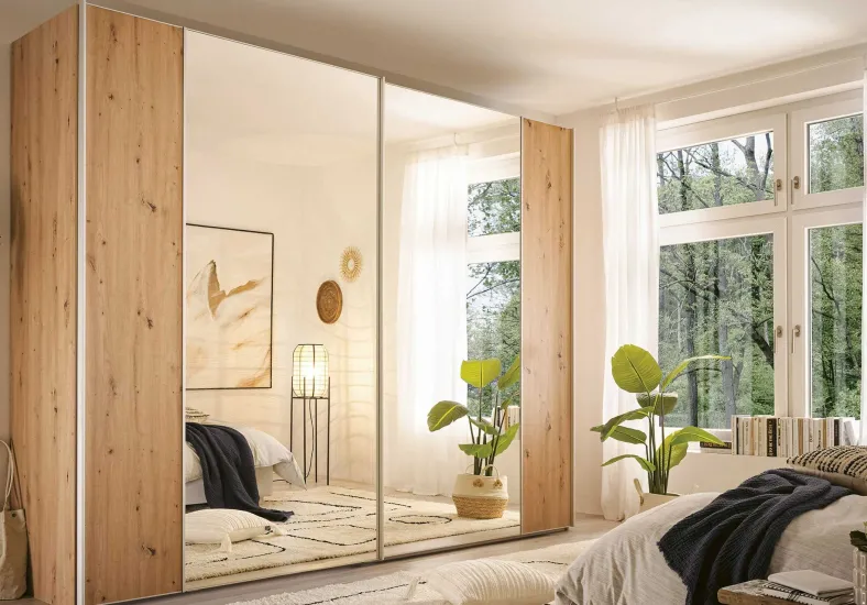 Staud Sonett Schwebetürenschrank mit Spiegel