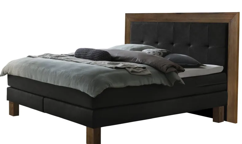 Texas Boxspringbett mit Holz