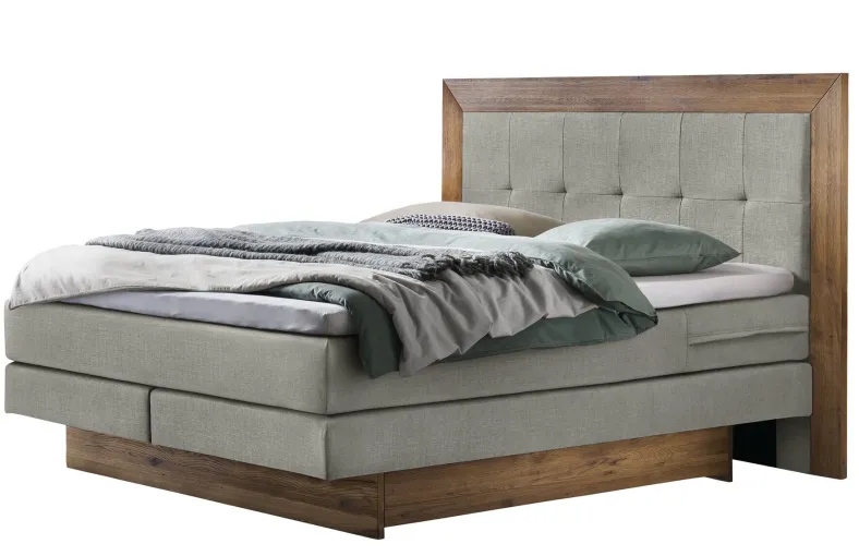 Texas Boxspringbett mit Holz