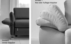 Time Sofa mit Sitztiefenverstellung