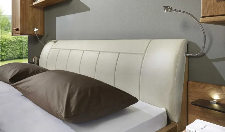 Toledo Bett mit Polsterkopfteil