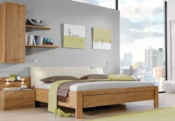 Toledo Bett mit Polsterkopfteil