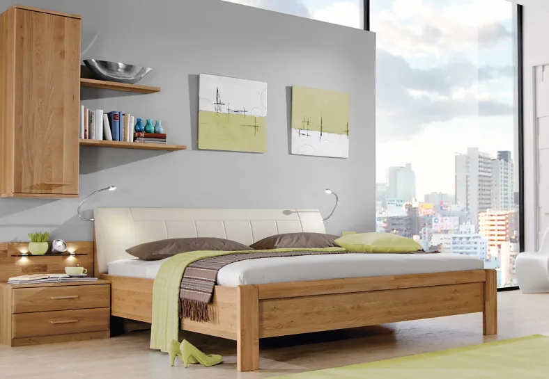 Toledo Bett mit Polsterkopfteil