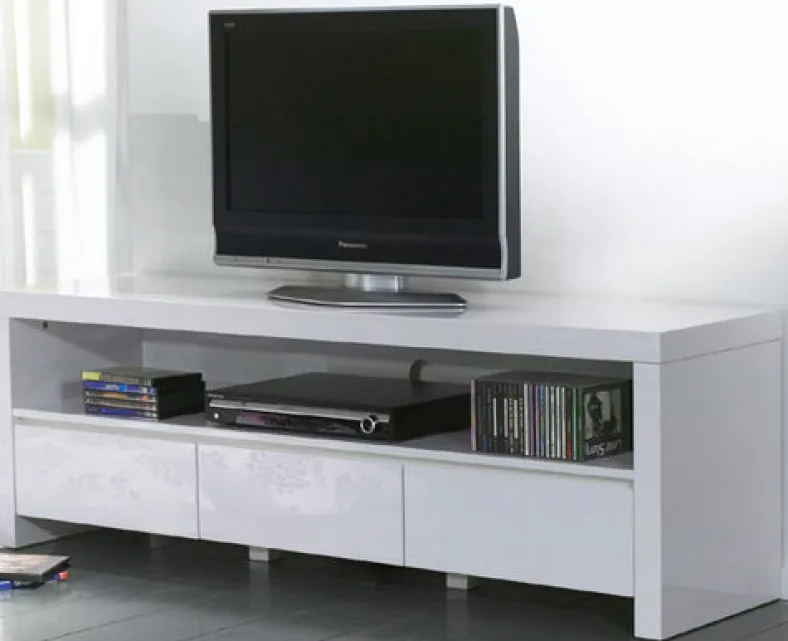 TV Unterschrank schwarz Hochglanz