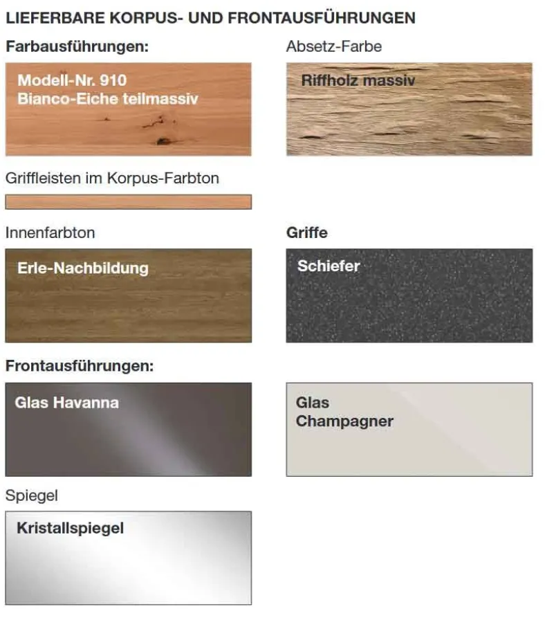 Vancouver Kleiderschrank Glastüren