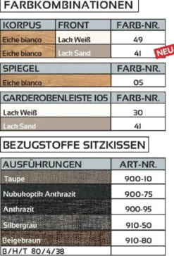 V100 Garderobenbank mit Stauraum