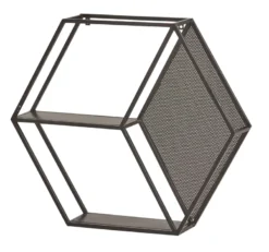 Wandregal schwarz Metall