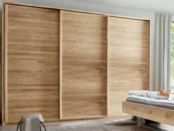 Woodside Kleiderschrank Massivholz Schwebetür