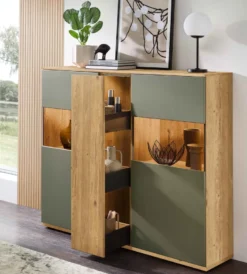 Zudar Highboard mit Apothekerauszug